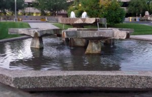 One of the many fountains