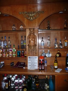 Behins the bar at Transylvnia