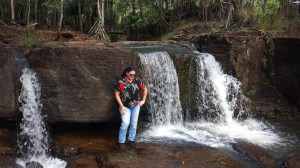 me with the topmost level of the falls