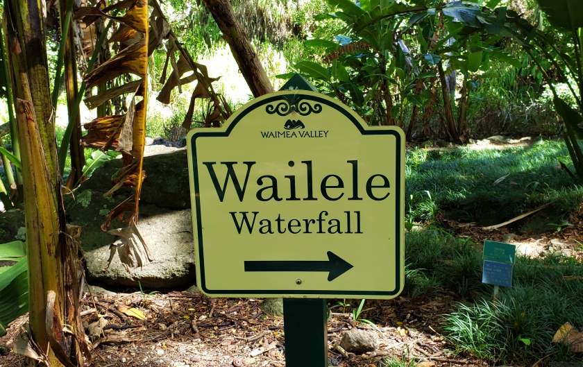 sign for waterfall